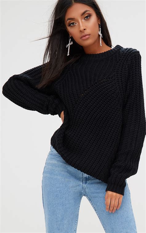 WOMEN'S LUXURY BLACK KNITWEAR 